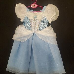 Blue and White Kids Princess Costume